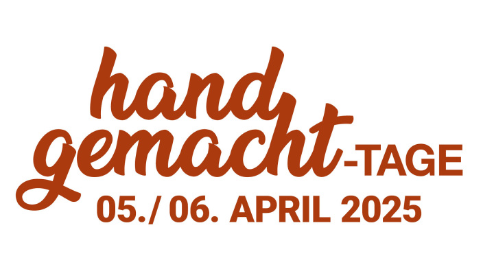 Schriftzug für die handgemacht-Tage in Jena mit Datum 5. / 6. April 2025