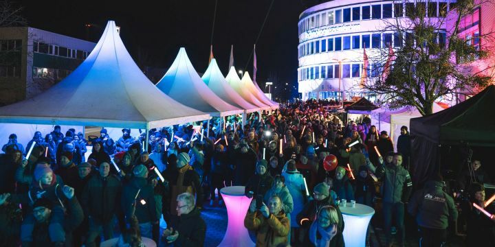 LNDW Jena 2024: Blick auf die Eröffnung "Göschwitz ans Licht"  ©JenaKultur, C. Worsch