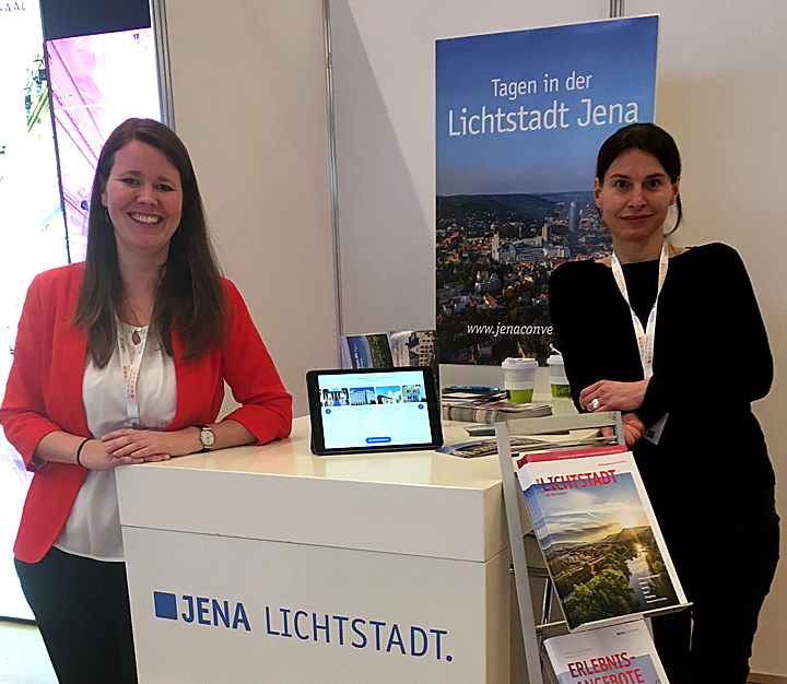 Jena Convention Bureau auf Messe mit Stand