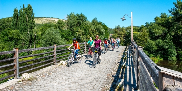 Unterwegs auf dem Saaleradweg